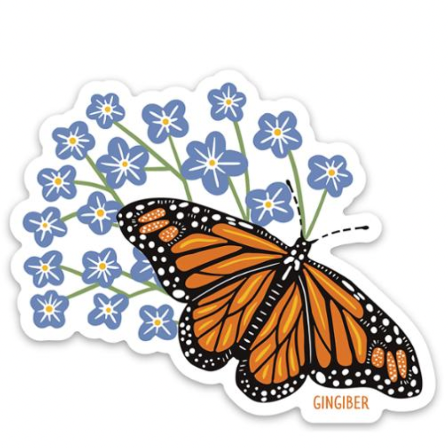 Butterfly Sticker Gingiber