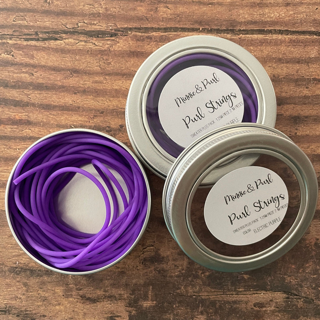 Purl Strings Sweater Plus Pack Minnie & Purl rubber cords ELECTRIC PURPLE