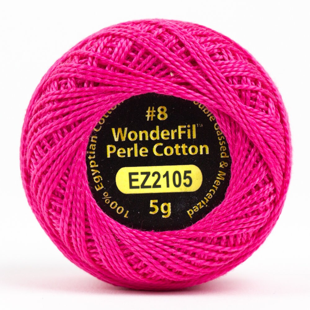 Wonderfil Eleganza Perle Cotton Thread #8 Alison Glass - EZ2105 Strawberry / embroidery stitching thread