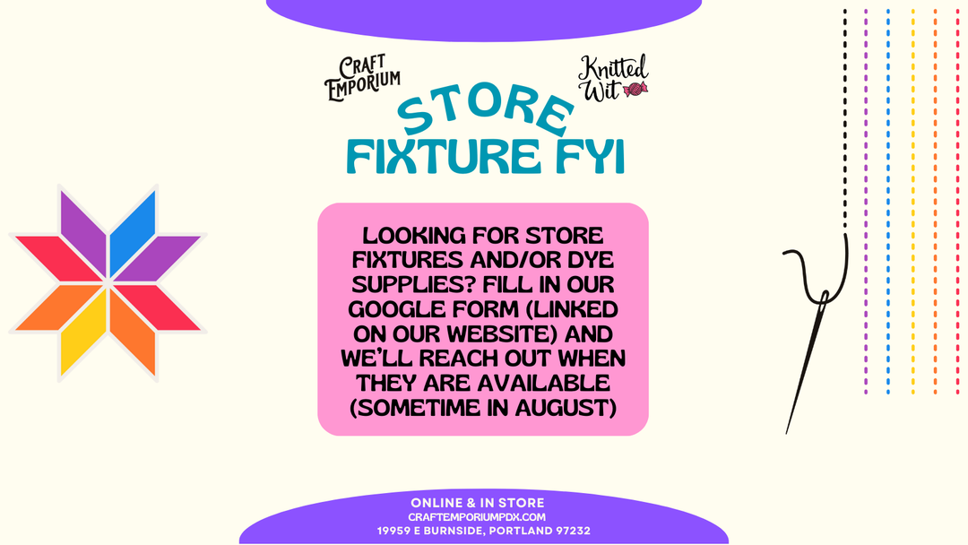 Interested in fixtures, dye equipment/supplies, etc?