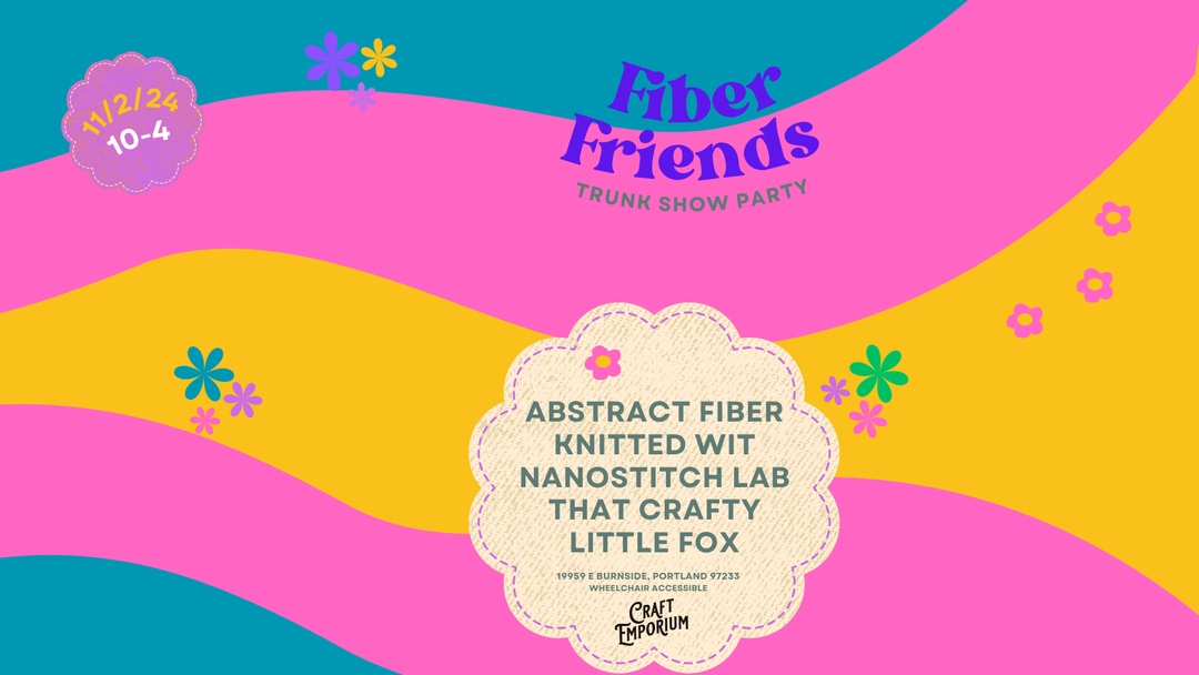 Fiber Friends Trunk Show Party, 11/2/24!