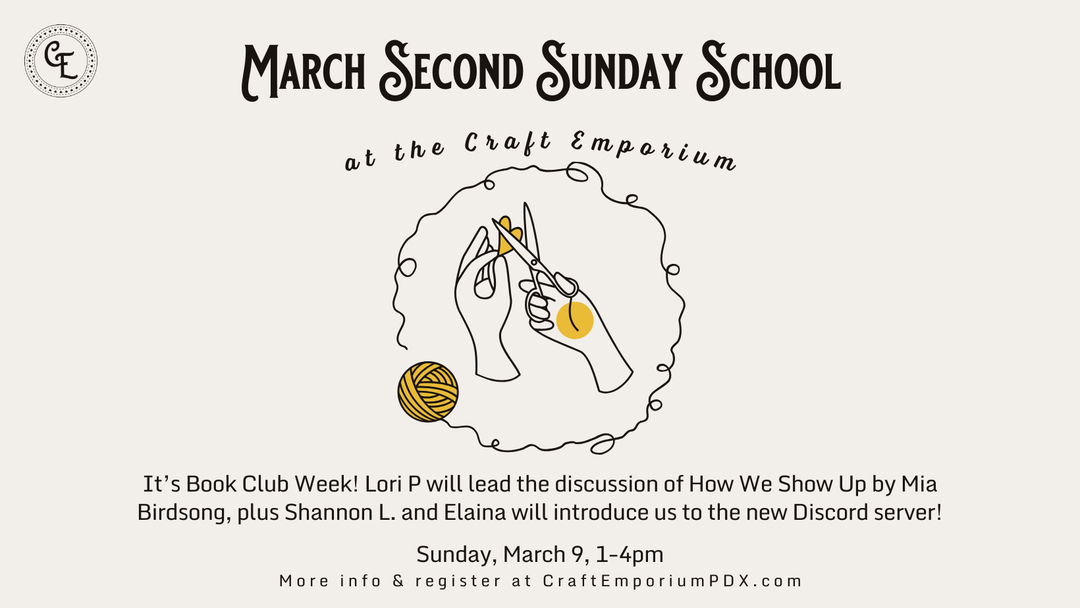 March Second Sunday School is the first Book Club meeting!