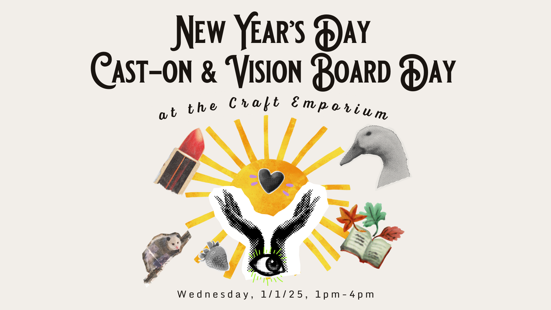New Year's Cast On & Vision Board Party