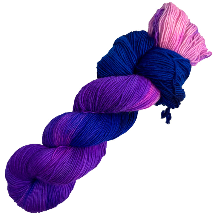 Wood Violet - Hand dyed yarn - Mohair - Fingering - Sock - DK - Sport -Boucle - Worsted - Bulky -