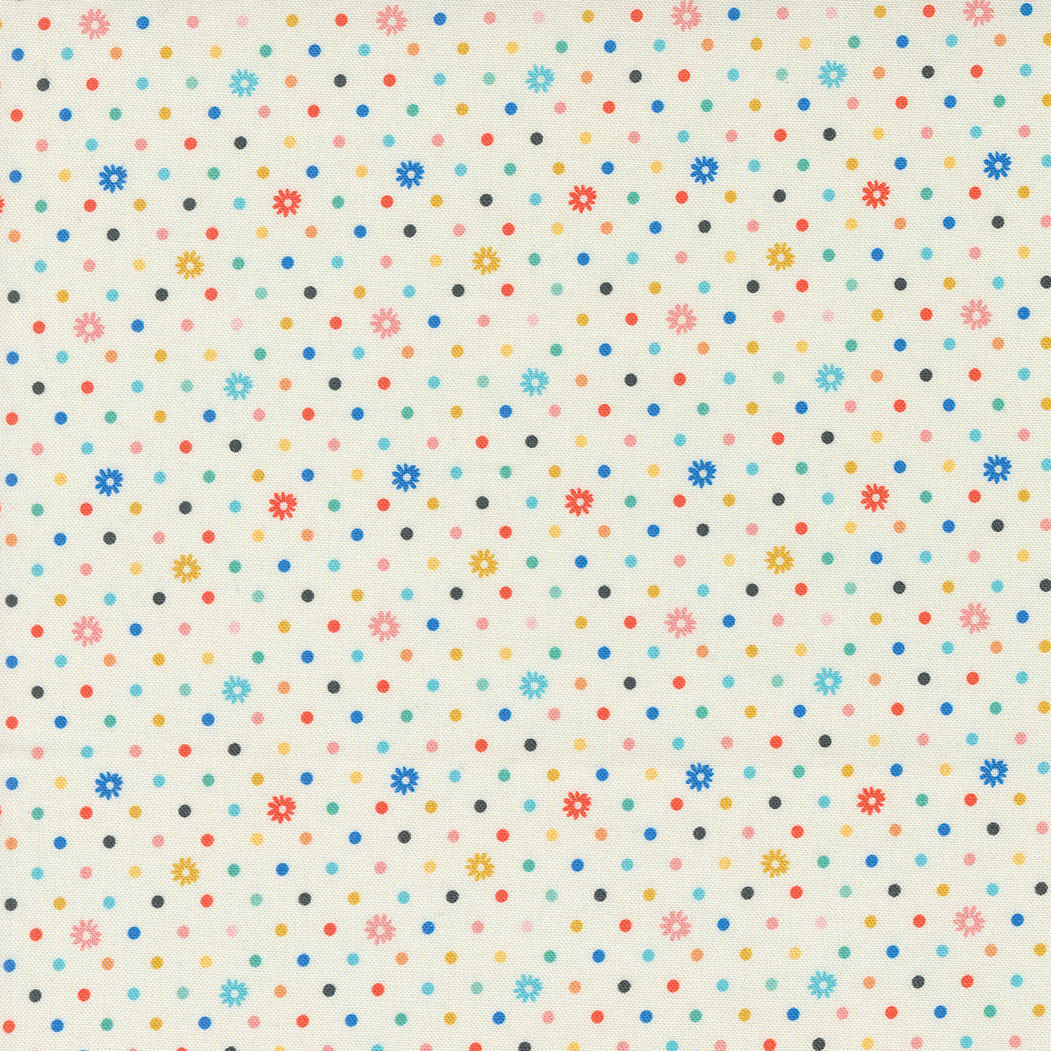 Julia Porcelain Dots Flower by Crystal Manning for Moda / 11928 11 / Half yard continuous cut
