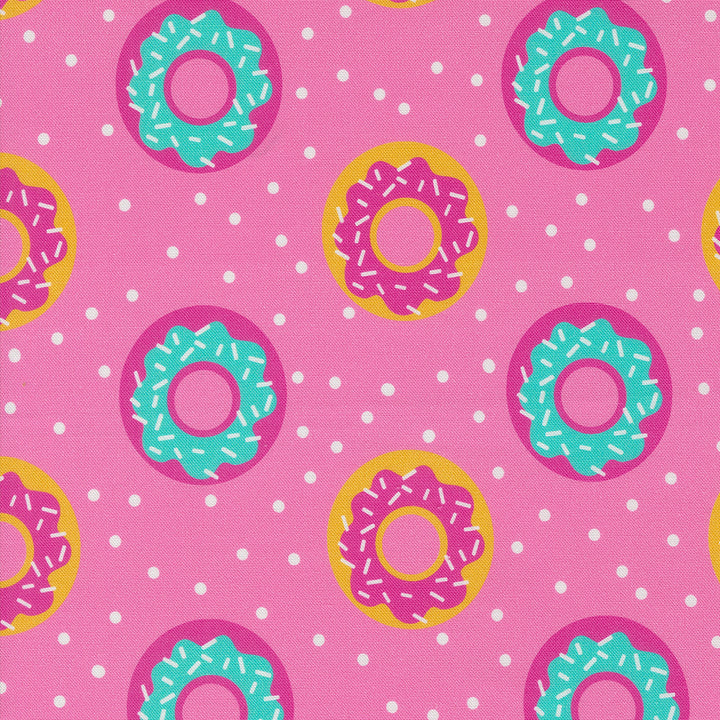 Snack Shack Berrylicious Donut Worry Be Happy by Crystal Manning for Moda / 11944 14 / Half yard continuous cut