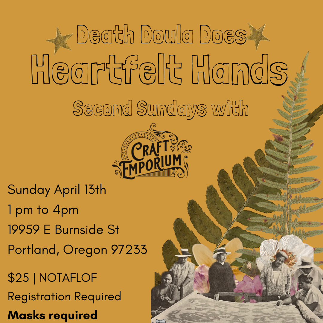 April Second Sunday School, 4/13/25, 1-4pm with Heartfelt Hands