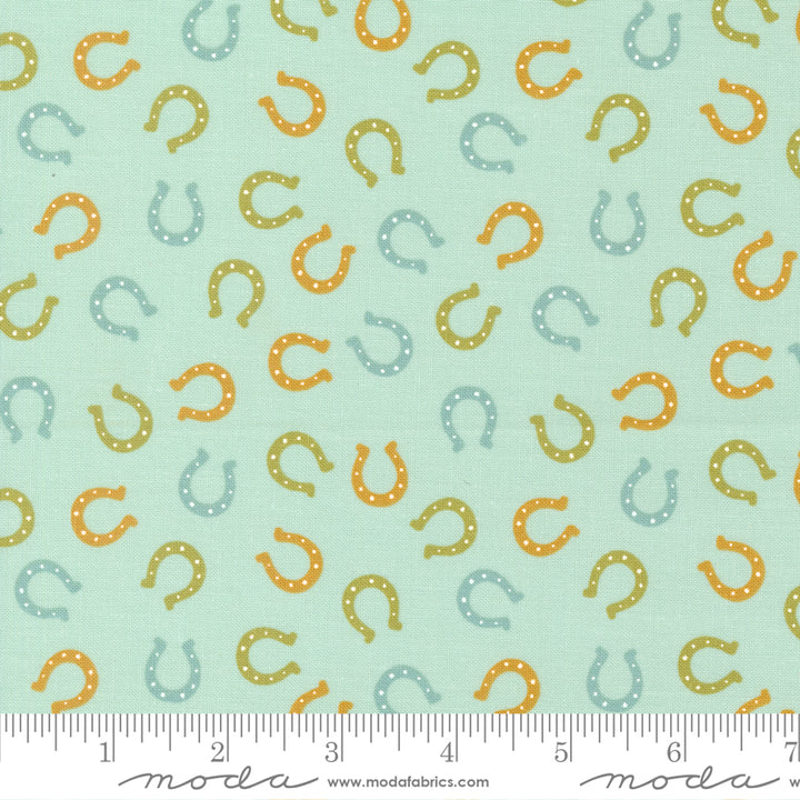 CLEARANCE Sky Lucky Horseshoe Ponderosa by Stacy Iest Hsu for Moda / 20866 17 / FULL yard continuous cut