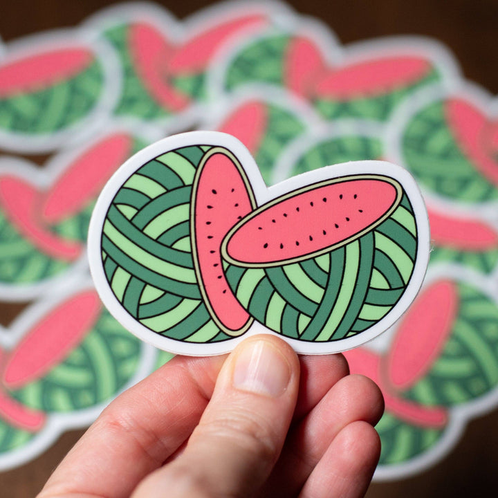 Watermelon Yarn Sticker