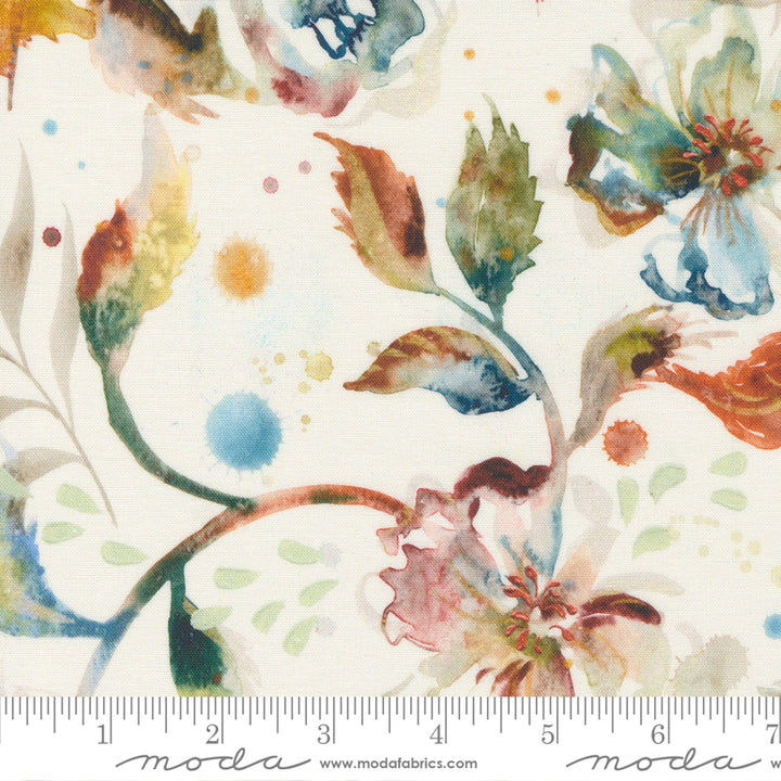 CLEARANCE Desert Oasis Desert Bloom Florals Cloud Multi Fabric Yardage by Create Joy Project / 39760 11 / FULL yard continuous cut