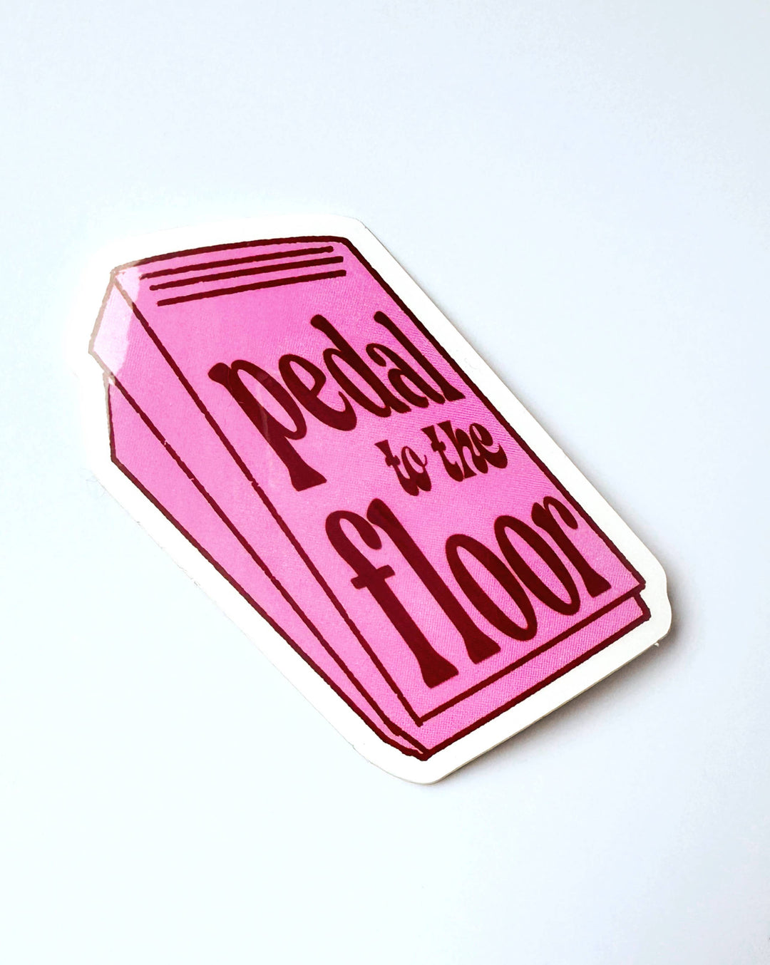 Pedal to the floor Sewing Quilting Sticker