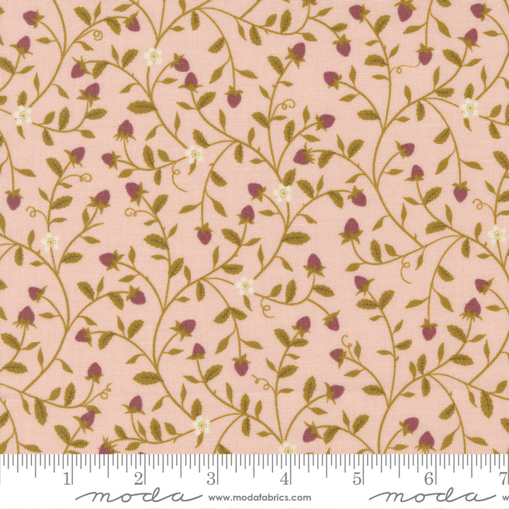 Strawberry Cream Strawberry Tangle Evermore by Sweetfire Road for Moda / 43151 12 / Half yard continuous cut