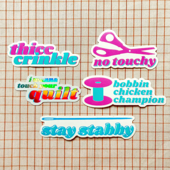Stay Stabby - Sewing Needle And Quilting Vinyl Sticker