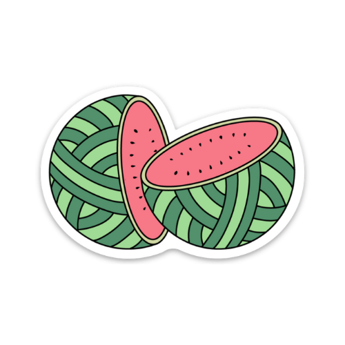 Watermelon Yarn Sticker