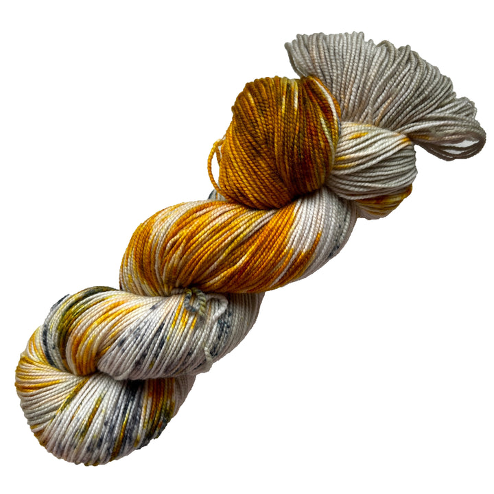 Grellow- Hand dyed yarn - Mohair - Fingering - Sock - DK - Sport - Worsted - Bulky - Variegated Yarn
