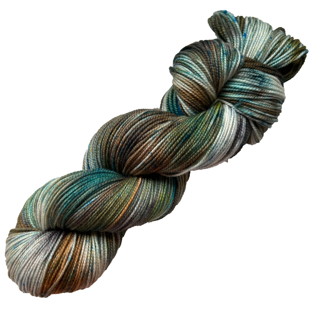 Labradorite- Hand dyed yarn - Mohair - Fingering - Sock - DK - Sport - Worsted - Bulky - Variegated Yarn