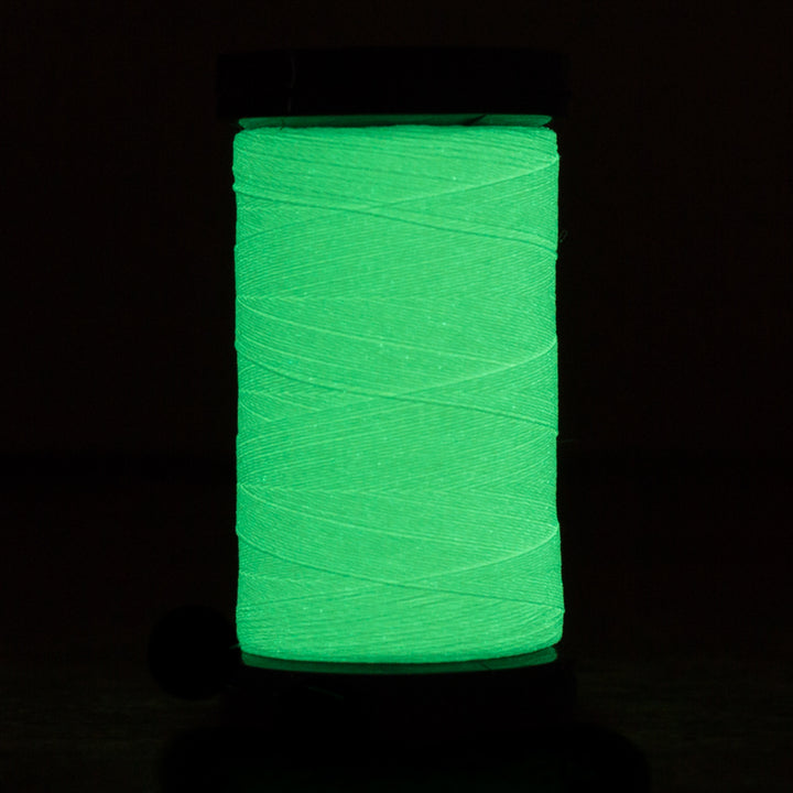 Wonderfil Ahrora 40wt glow in the dark polyester thread -  AR03 Ivory / hand & machine stitching thread