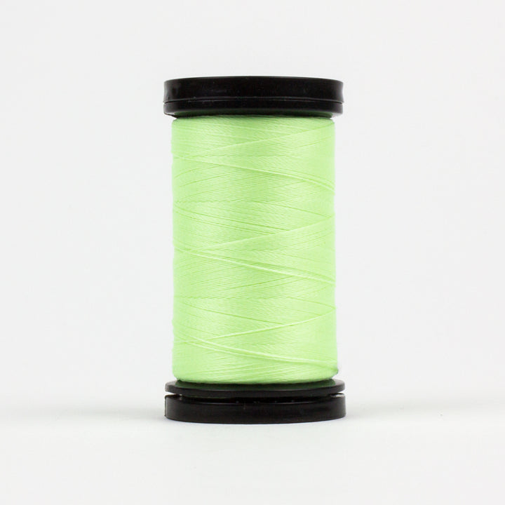 Wonderfil Ahrora 40wt glow in the dark polyester thread -  AR04 Green / hand & machine stitching thread