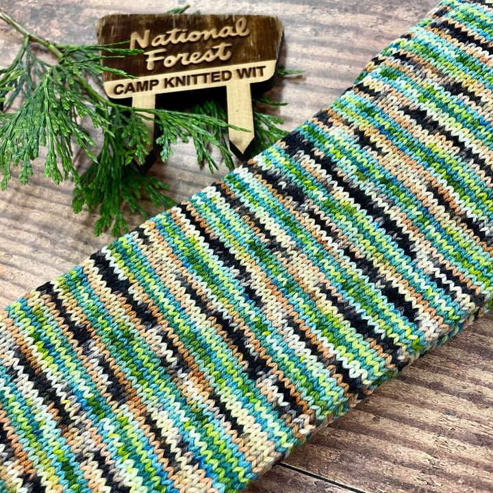 CLEARANCE Ewe Tubes 60-stitch full skein tube in Knitted Wit Sock: Apostle Islands  NL