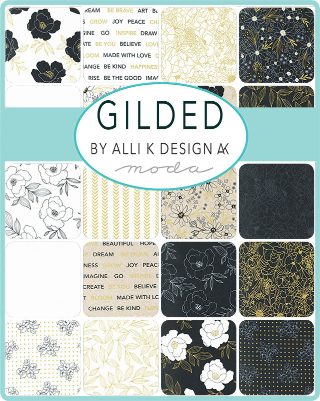 Gilded Mochi Canvas Linen Paper Gold Flower Arrangement by Alli K Design / 11531 21LM / Half yard continuous cut