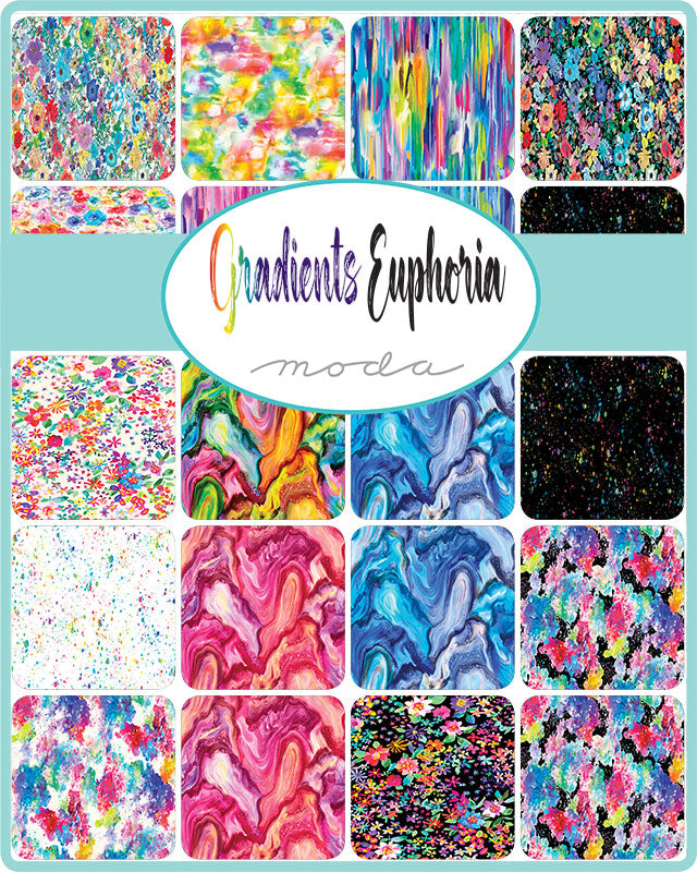 Gradients Euphoria by Moda Charm Pack (42 5" squares)