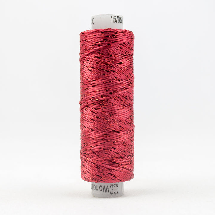 Wonderfil Dazzle Sue Spargo Collection 8wt Rayon -  DZ1130 Claret Red / hand embroidery & stitching thread