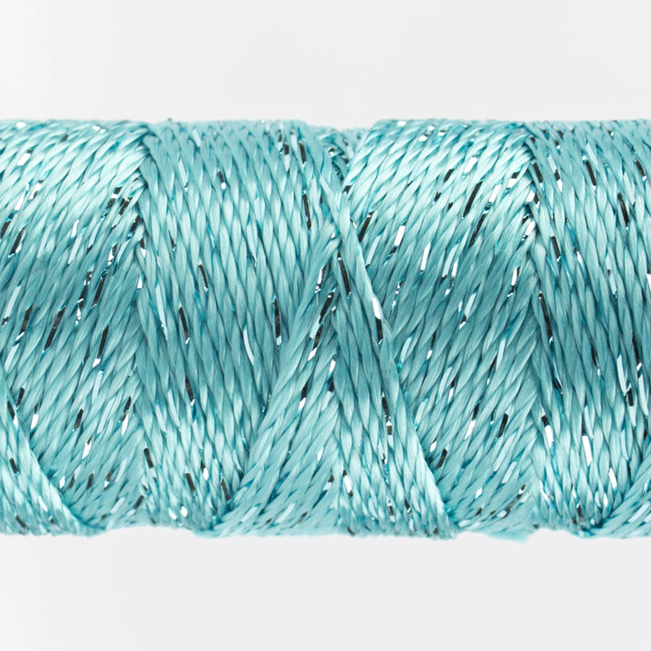 Wonderfil Dazzle Sue Spargo Collection 8wt Rayon -  DZ3130 Aqua Sea / hand embroidery & stitching thread