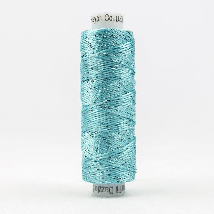 Wonderfil Dazzle Sue Spargo Collection 8wt Rayon -  DZ3130 Aqua Sea / hand embroidery & stitching thread