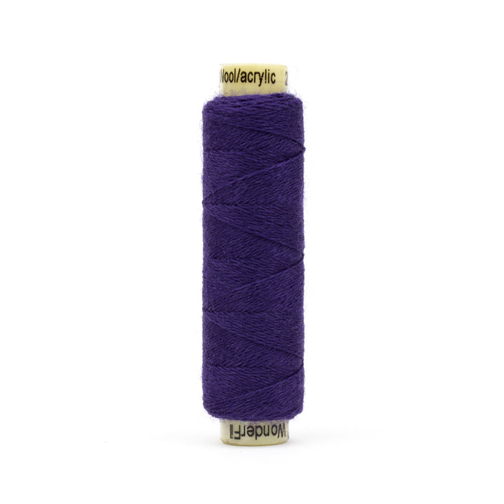 Wonderfil Ellana 12wt wool/acrylic -  EN40 Blue Iris / hand applique & stitching thread