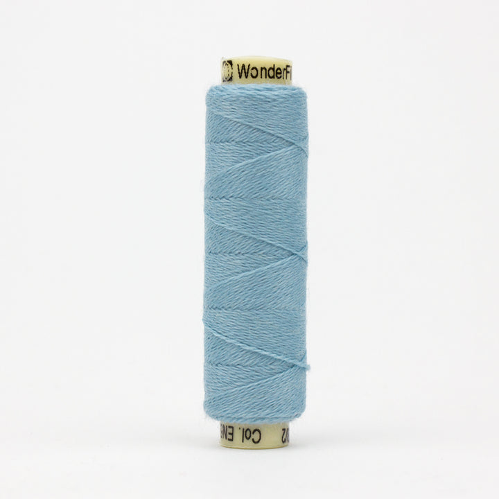 Wonderfil Ellana 12wt wool/acrylic -  EN53 Baby Blue / hand applique & stitching thread