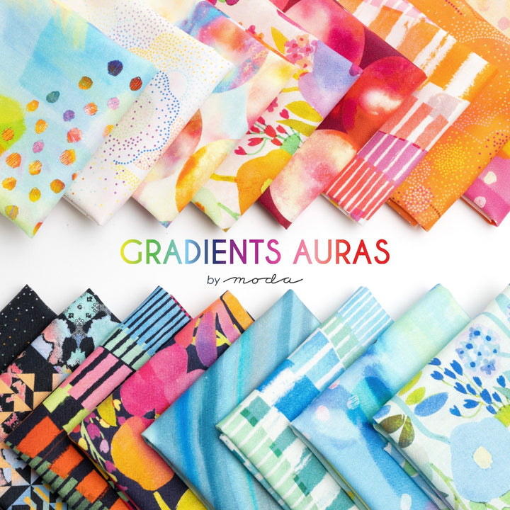 Gradients Auras Sunrise Aurora Blenders Watercolor for Moda / 33738 13 / Half yard continuous cut