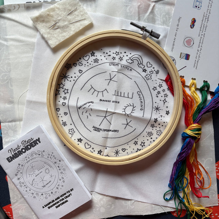 Next Steps Embroidery kit