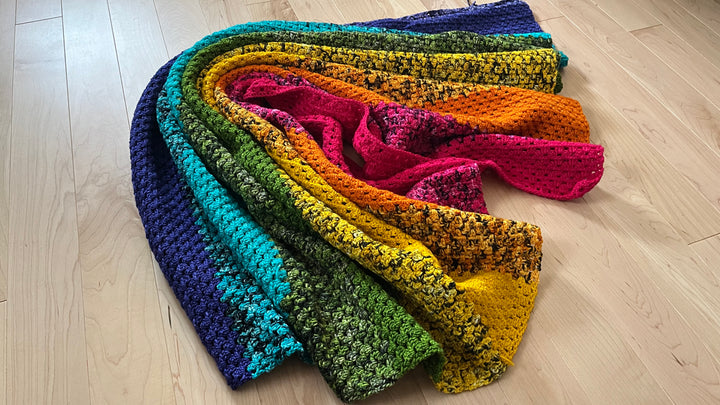 Granny Stripes Blanket Pattern (free!)