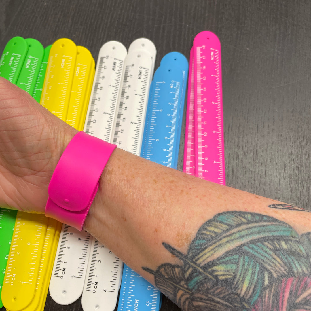 Measuring Tape Snap Bracelets