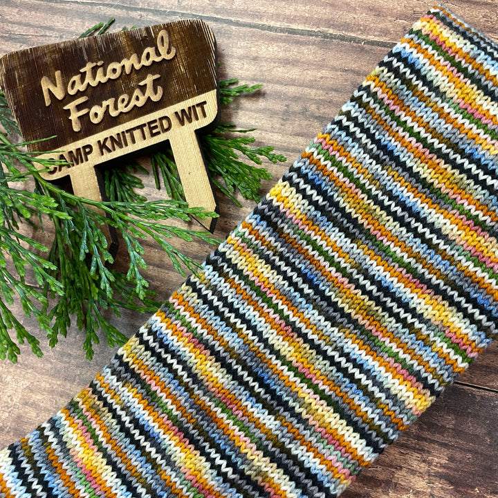 Ewe Tubes 60-stitch full skein tube in Knitted Wit Sock: Nicodemus NHS