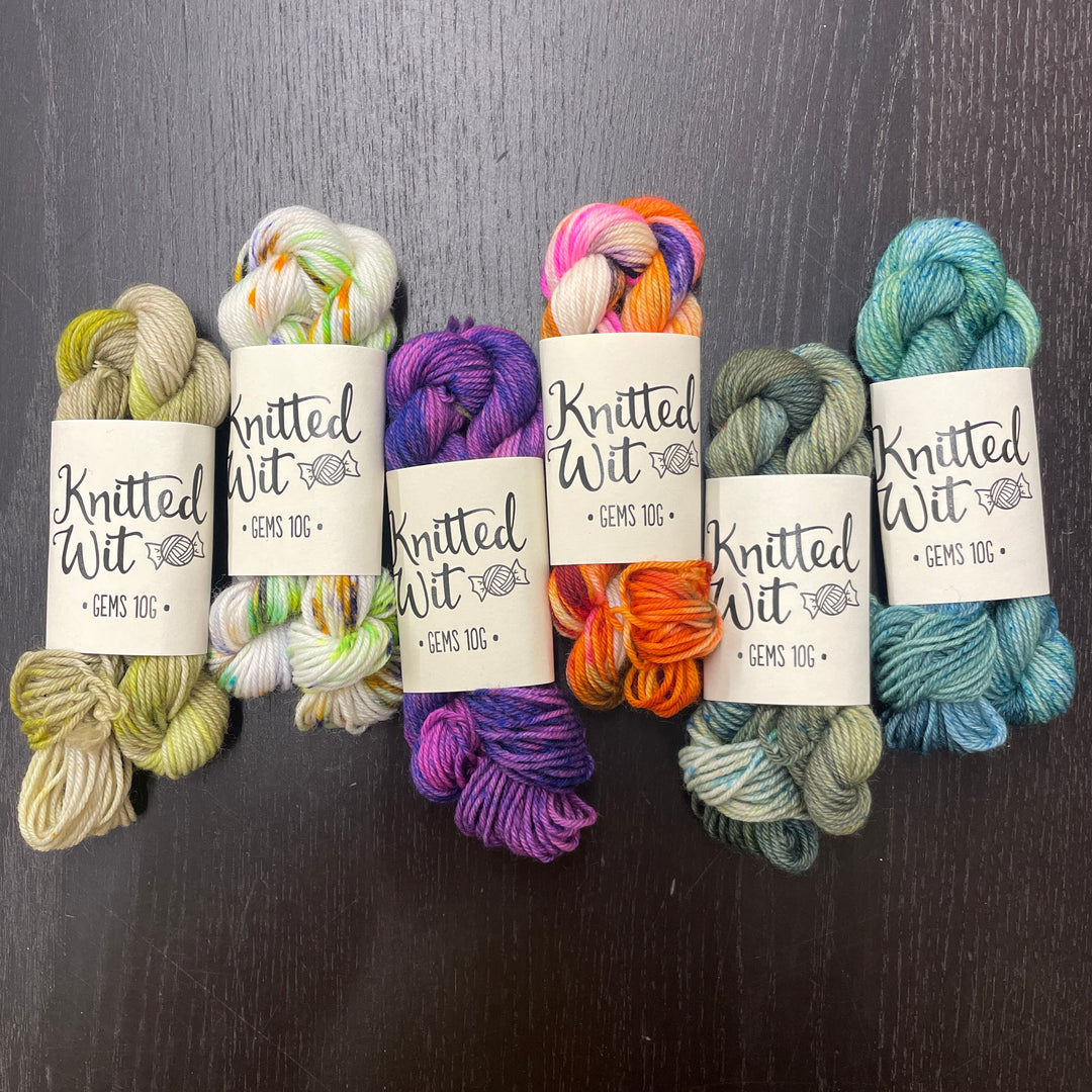 CLEARANCE Halloween/Fall-themed 10g Mini Skein 6-pack