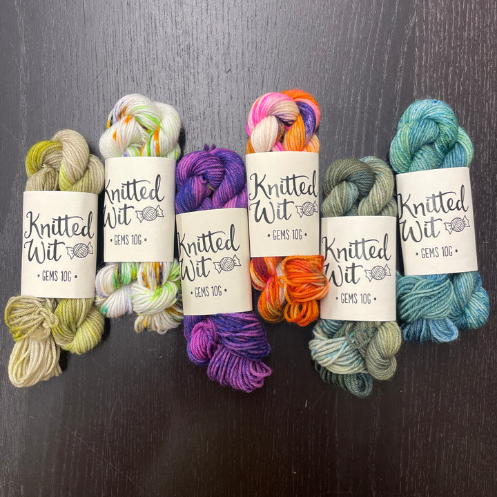 CLEARANCE Halloween/Fall-themed 10g Mini Skein 6-pack