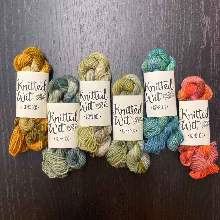 CLEARANCE Halloween/Fall-themed 10g Mini Skein 6-pack