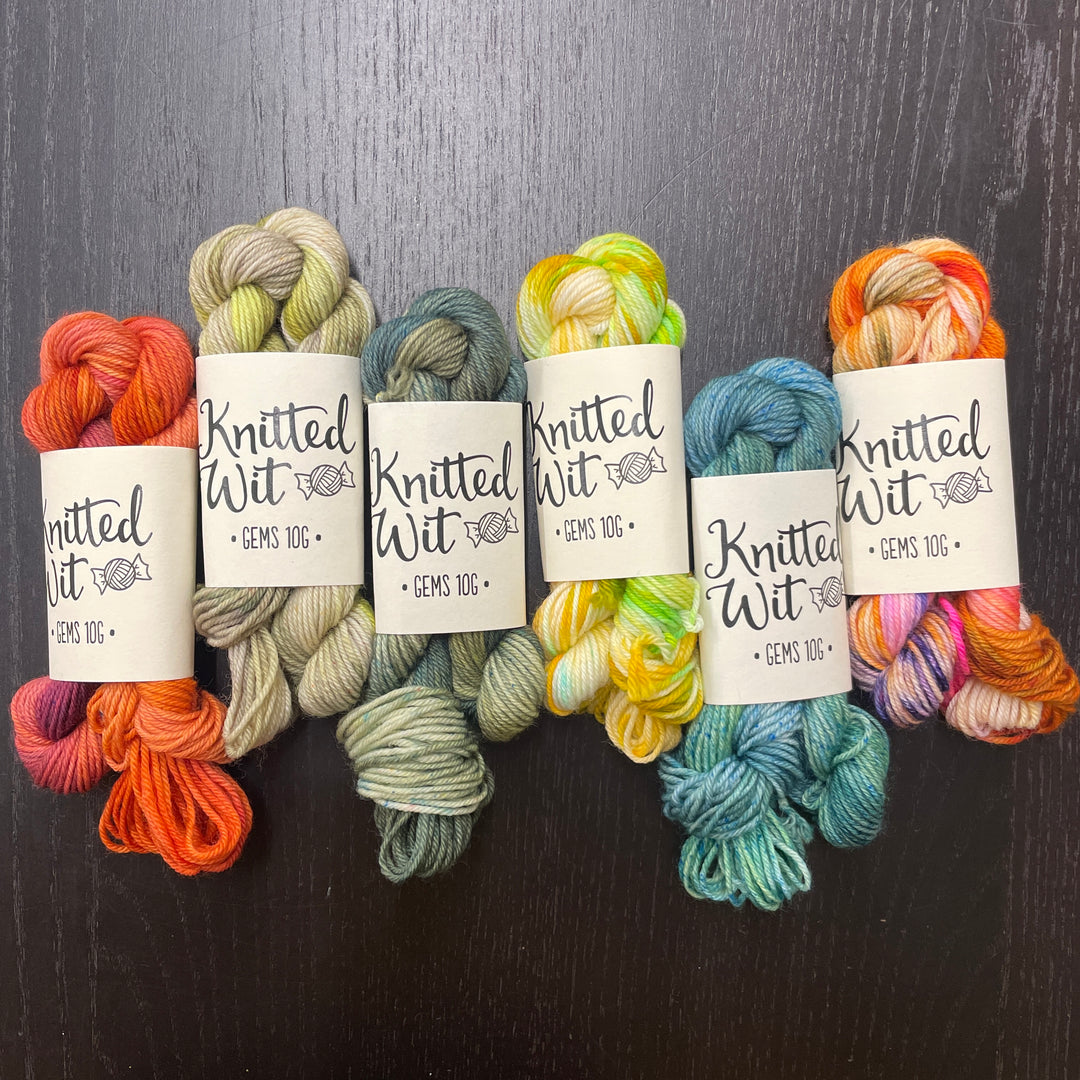 CLEARANCE Halloween/Fall-themed 10g Mini Skein 6-pack