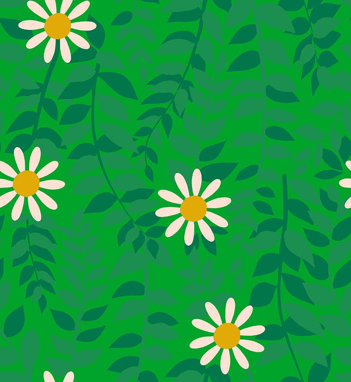 CLEARANCE Flowerland Verdant Daisy Vines Fabric Yardage by Melody Miller for Ruby Star Society / RS0075 12 / FULL yard continuous cut