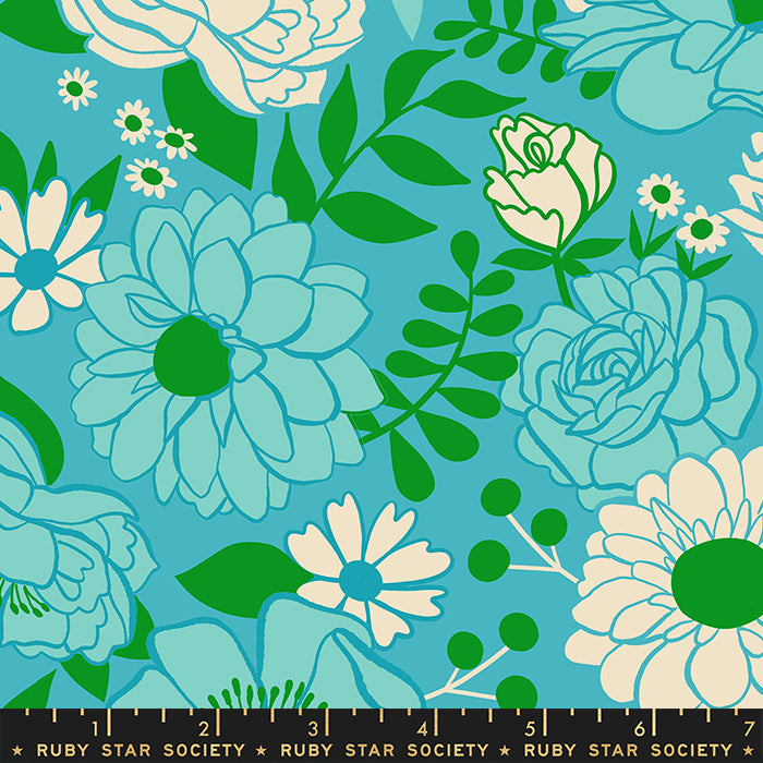 Rise and Shine Succulent Morning Bloom Fabric Yardage by Melody Miller for Ruby Star Society / RS0077 13 / Half yard continuous cut