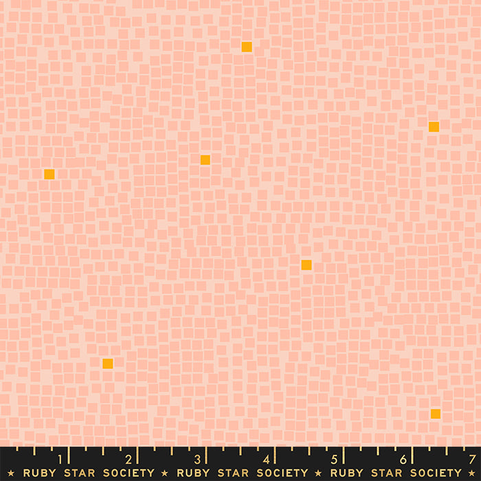 CLEARANCE Pixel Peach Fabric by Rashida Coleman-Hale for Ruby Star Society / RS1046 25 / FULL yard continuous cut