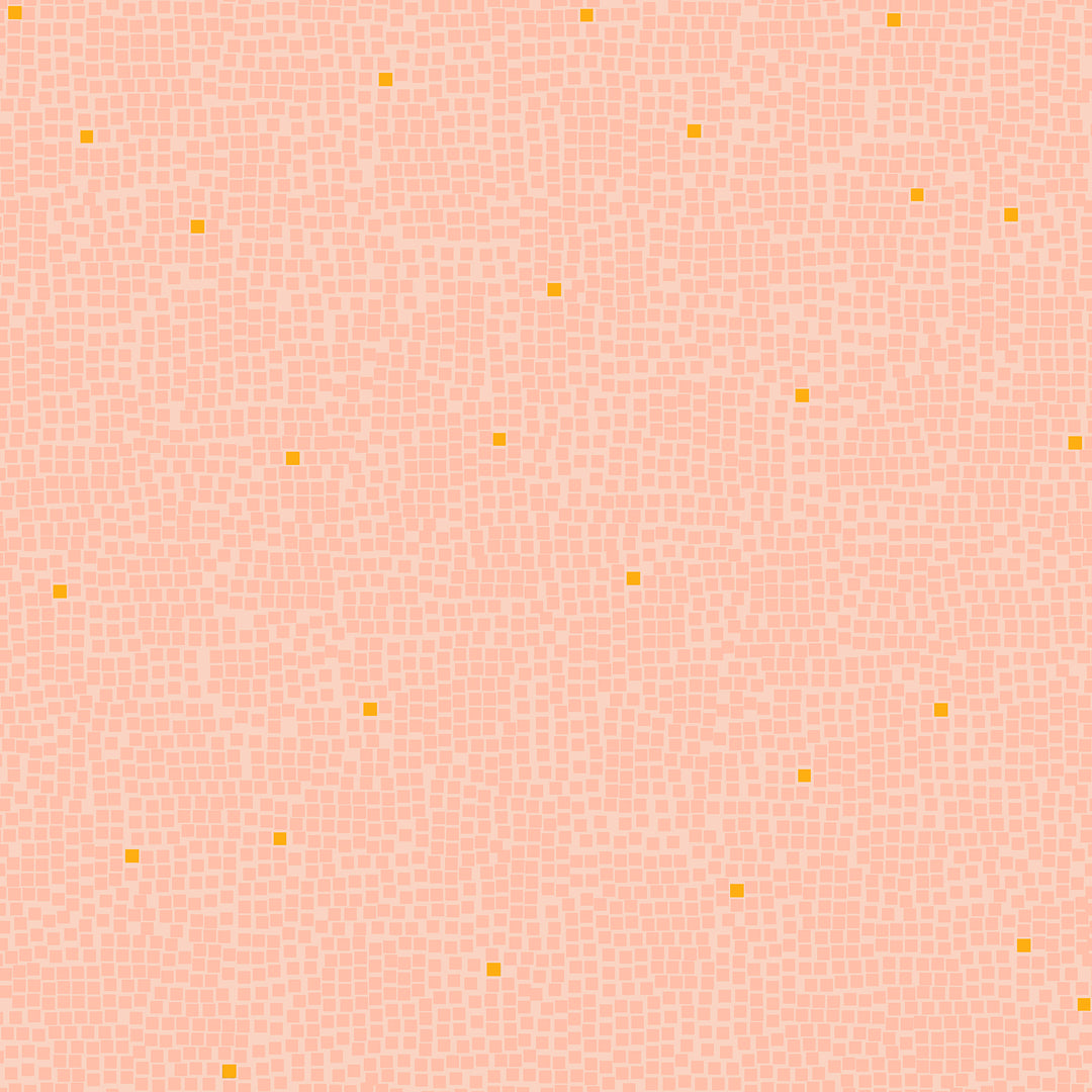 CLEARANCE Pixel Peach Fabric by Rashida Coleman-Hale for Ruby Star Society / RS1046 25 / FULL yard continuous cut