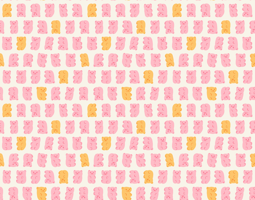 Sugar Cone Merry Gummy Bears Fabric by Kimberly Kight for Ruby Star Society / RS3063 11 / Half yard continuous cut