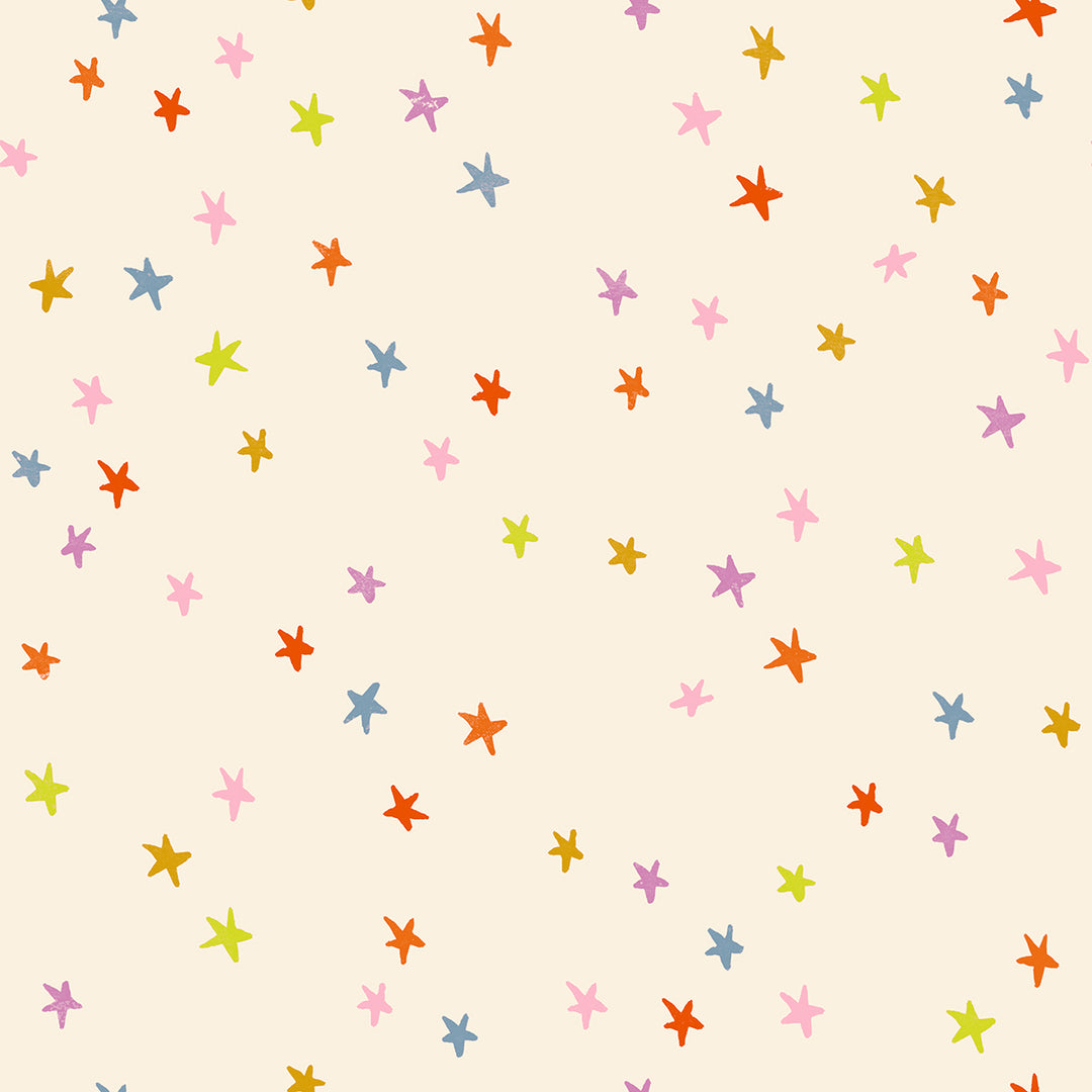 Starry Multi Star Fabric by Alexia Marcelle Abegg for Ruby Star Society / RS4109 34 / Half yard continuous cut