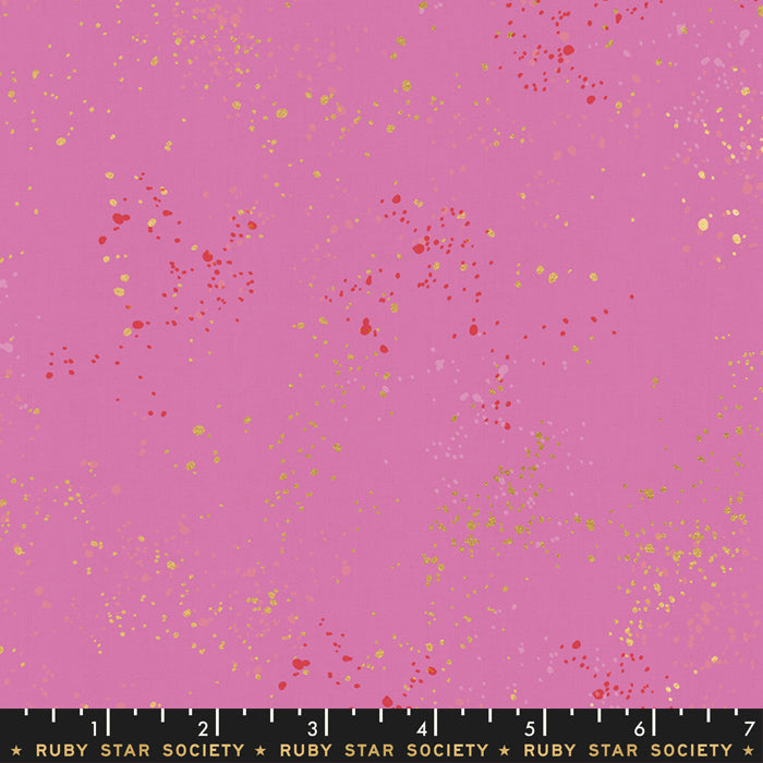 Speckled Daisy Metallic Fabric by Rashida Coleman Hale for Ruby Star Society / RS5027 41M / Half yard continuous cut