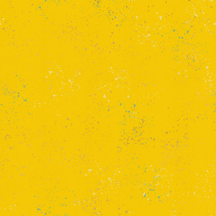Speckled Sunshine Metallic Fabric by Rashida Coleman Hale for Ruby Star Society / RS5027 71M / Half yard continuous cut