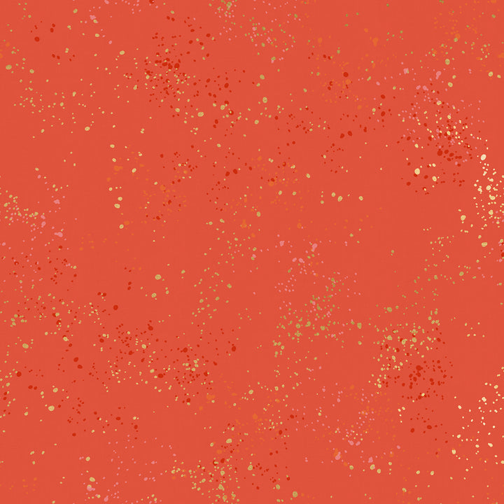 Speckled Festive Metallic Fabric by Rashida Coleman Hale for Ruby Star Society / RS5027 75M / Half yard continuous cut