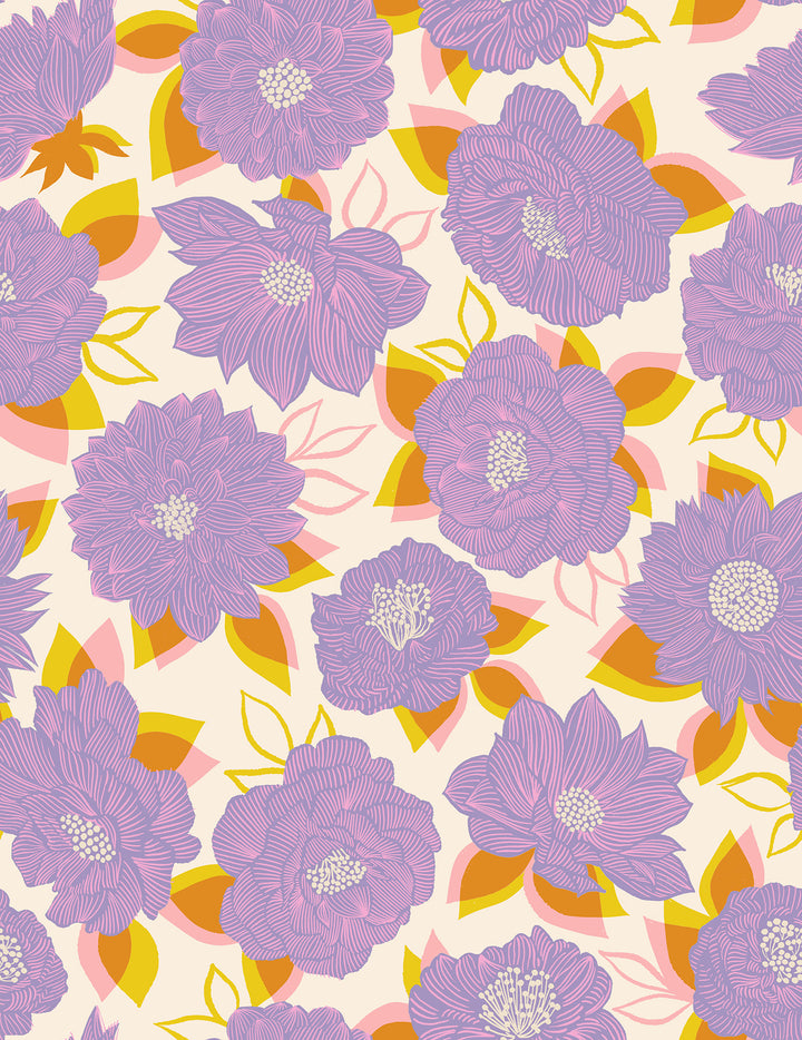 Favorite Flowers Thistle Blooming Florals Fabric Collaborative Collection for Ruby Star Society / RS5143 11 / Half yard continuous cut