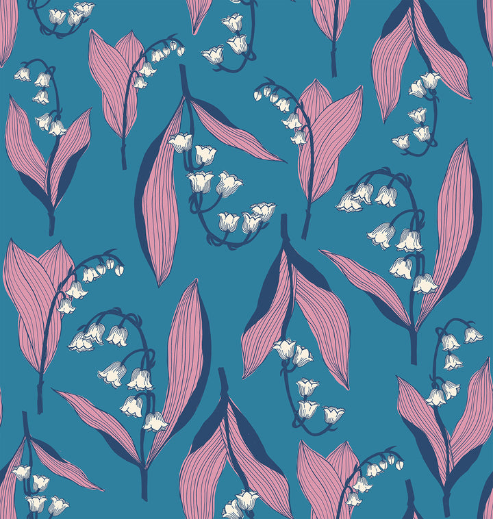 Verbena Chambray Lily Valley Fabric by Jen Hewett for Ruby Star Society / RS6032 13 / Half yard continuous cut